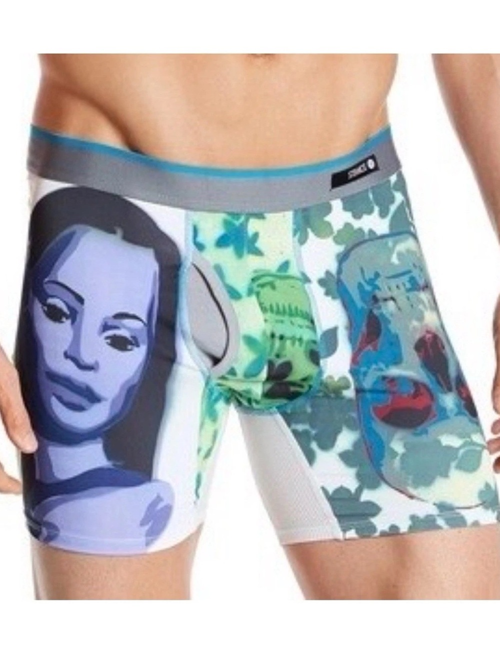 Stance Basilone 5" Fitted Boxer Brief with Fly Griselda/Skull/Orbital Men's Sz M